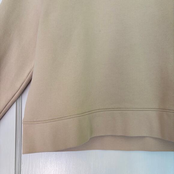 Norse Projects $235 Men’s Tan Beige Kristian Cotton Half-Zip Sweatshirt- Medium - Picture 5 of 5